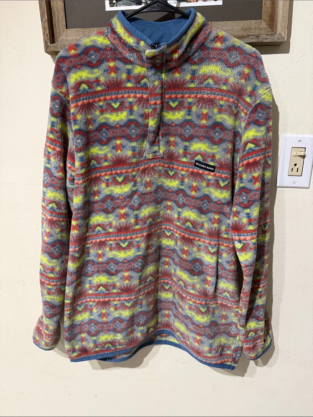 Southern Marsh Marrakesh Multicolor Aztec Quarter Zip Fleece Pullover